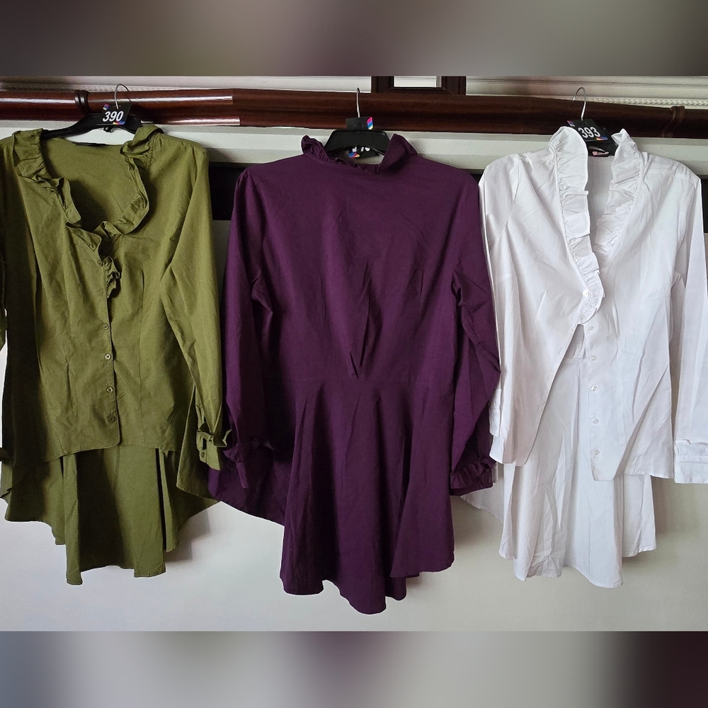 Ashley Stewart Elegant Women's Ruffle Tops